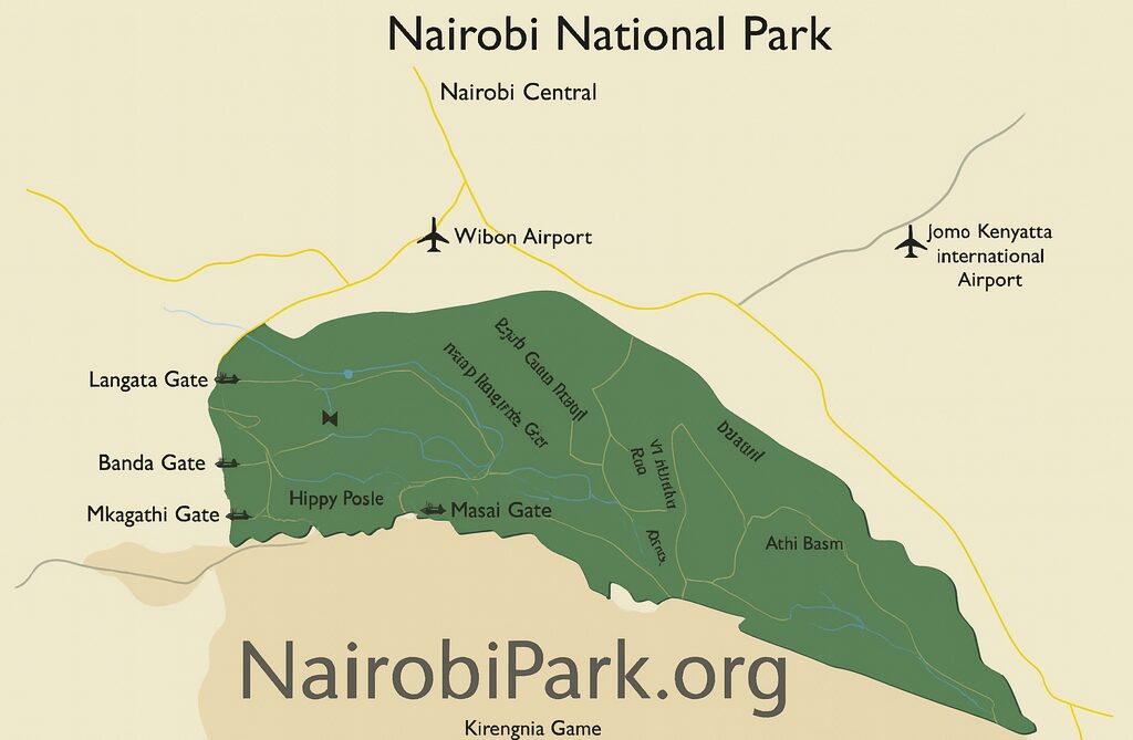 Nairobi National Park Map